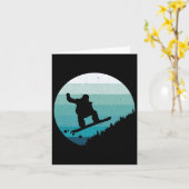 Snowboard Snowboarder Snowboarder Snowboarder Kaart (Gele Bloem)