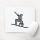 Snowboard Snowboarder Snowboarding Muismat (Met muis)