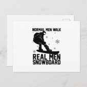 Snowboard Snowboarder Snowboarding Ski Gift Idea Briefkaart (Voorkant / Achterkant)