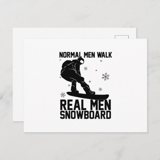 Snowboard Snowboarder Snowboarding Ski Gift Idea Briefkaart (Voorkant / Achterkant)