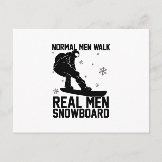 Snowboard Snowboarder Snowboarding Ski Gift Idea Briefkaart (Voorkant)