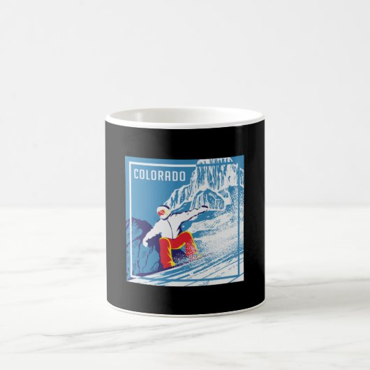 Snowboard Snowboarder Wintercadeau Koffiemok (Center)