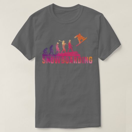 Snowboard Snowboarding Evolution Freestyle Snowboa T-shirt (Design voorkant)
