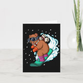 Snowboard Snowboarding Kaart (Voorkant)