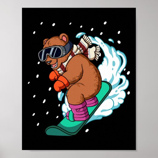 Snowboard Snowboarding Poster (Voorkant)
