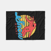 Snowboard Snowboarding  Retro Bunny Girl Fleece Deken (Voorkant (Horizontaal))