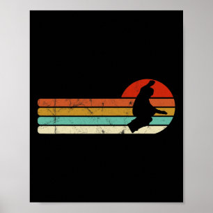 Snowboard Snowboarding Retro Poster