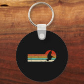 Snowboard Snowboarding Retro Sleutelhanger (Voorkant)