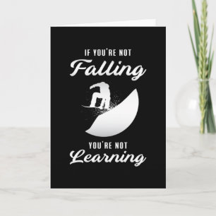 Snowboard Snowboarding Snow Snowboarder Funny Gift Kaart