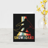 Snowboard Snowboarding Snowboarder Kaart (Gele Bloem)