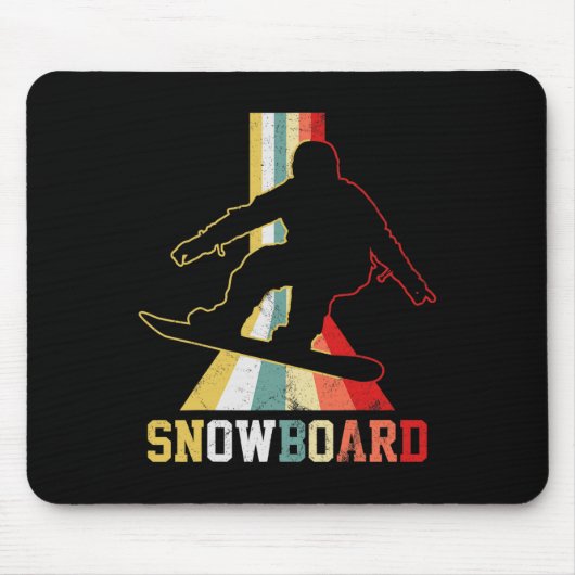 Snowboard Snowboarding Snowboarder Muismat (Voorkant)