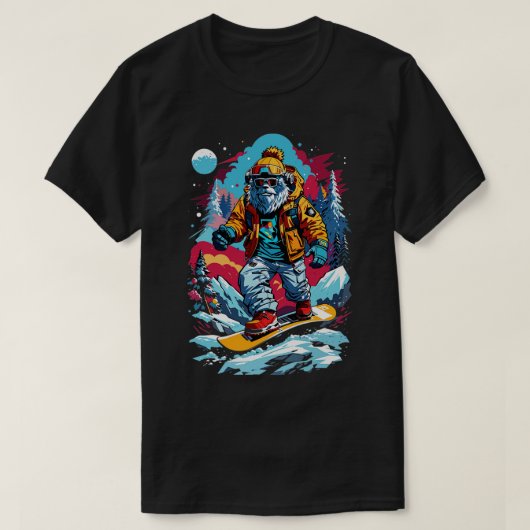 Snowboard spelen t-shirt (Design voorkant)