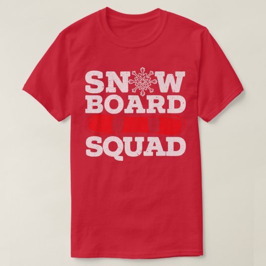 Snowboard Squad Snowboarding Snowboarder Winter Sp T-shirt (Design voorkant)