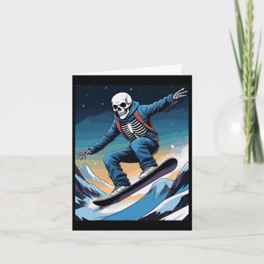Snowboard Streetwear Snowboarden Skull Snowboards Kaart (Voorkant)