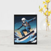 Snowboard Streetwear Snowboarden Skull Snowboards Kaart (Gele Bloem)
