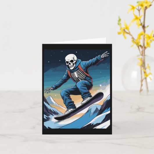 Snowboard Streetwear Snowboarden Skull Snowboards Kaart (Gele Bloem)