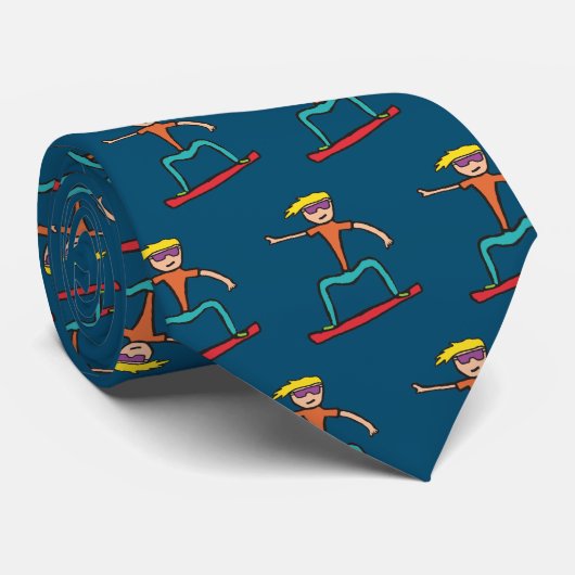 Snowboard Stropdas (Opgerold)