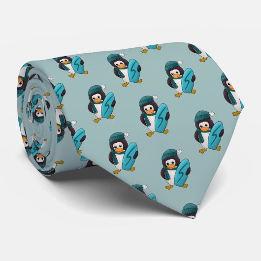 Snowboard Stropdas (Opgerold)