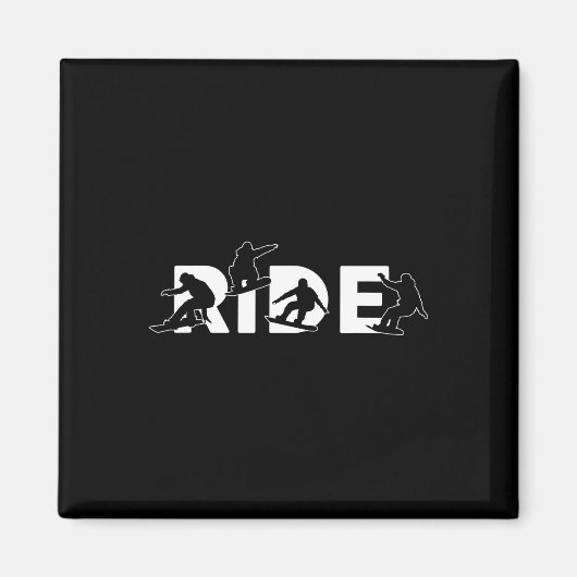 Snowboard Stuff Snowboarden Geschenken Mannen Vrou Magneet (Voorkant)