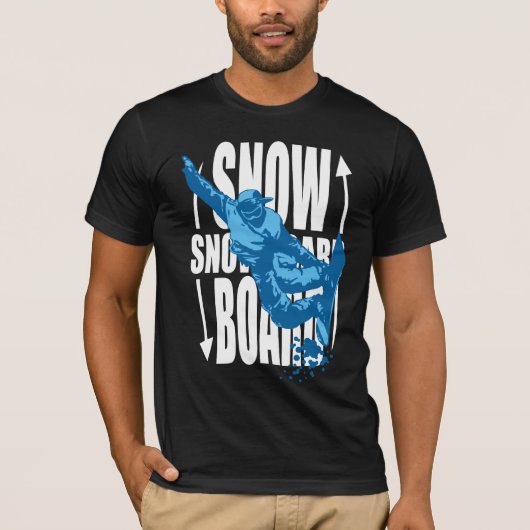 Snowboard T-shirt (Voorkant)