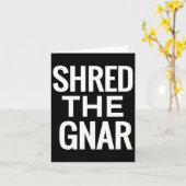 Snowboard T-Shirt - Shred The Gnar Kaart (Gele Bloem)