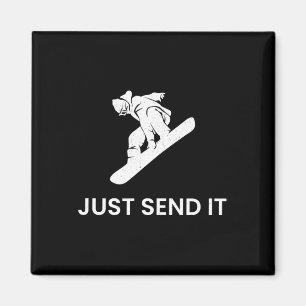 Snowboard T Shirt Snowboarden Voor Mannen Vrouwen  Magneet