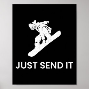 Snowboard T Shirt Snowboarden Voor Mannen Vrouwen  Poster