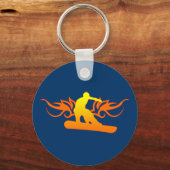 snowboard, tribaal. sleutelhanger (Voorkant)