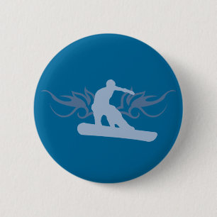 snowboard. tribalz. ronde button 5,7 cm
