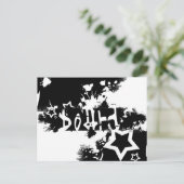 Snowboard : uitgekrabd briefkaart (Staand voorkant)