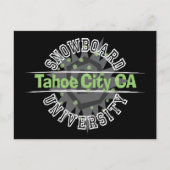 Snowboard University - Tahoe City NL Briefkaart (Voorkant)