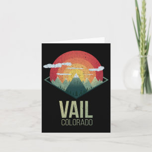 Snowboard Vail Colorado Ski Winter Mountain Gift S Kaart