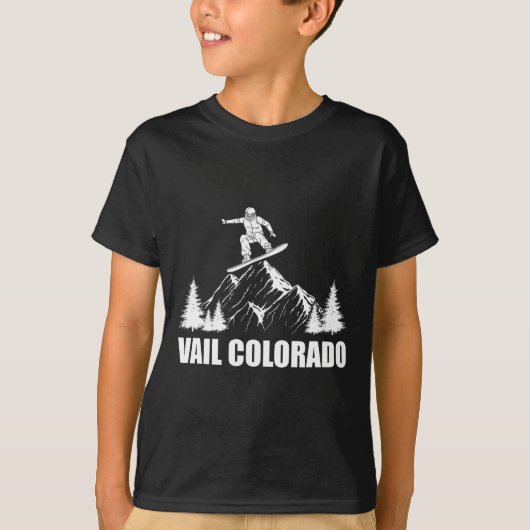Snowboard Vail Colorado Snowboarden T-shirt (Voorkant)