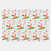 Snowboard vakantie cadeau inpakpapier vel (Voorkant 3)