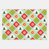 Snowboard vakantie cadeau inpakpapier vel (Voorkant 2)