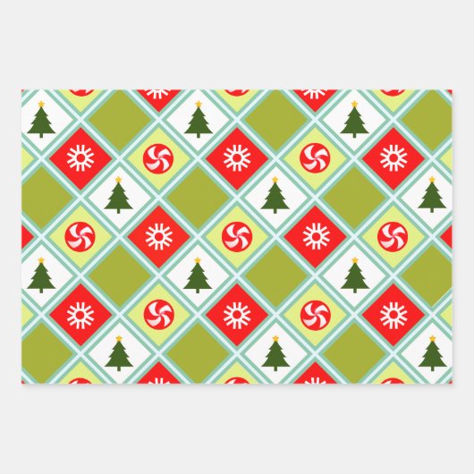 Snowboard vakantie cadeau inpakpapier vel (Voorkant 2)