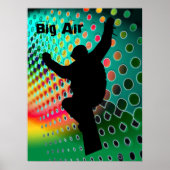 Snowboard van de kosmische sneeuwstorm poster (Voorkant)