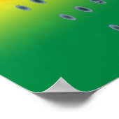 Snowboard van de kosmische sneeuwstorm poster (Hoek)