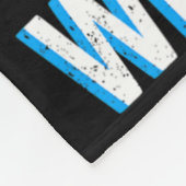 Snowboard veeg uit in het witte skigebied Sno Fleece Deken (Hoek)