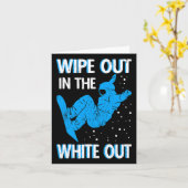 Snowboard veeg uit in het witte skigebied Sno Kaart (Gele Bloem)