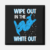 Snowboard veeg uit in het witte skigebied Sno Magneet (Voorkant)