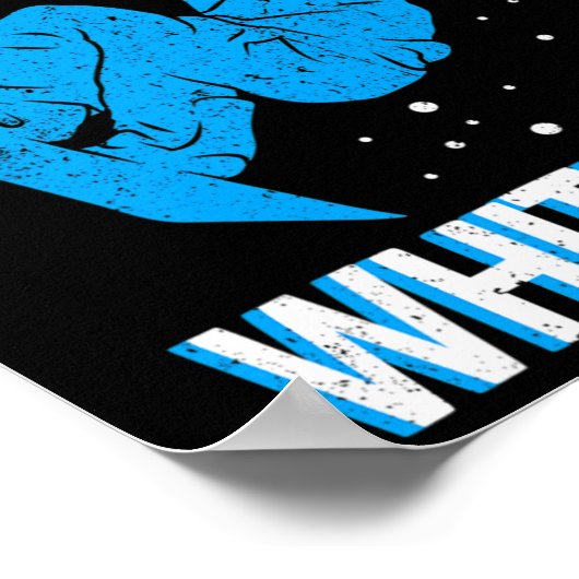 Snowboard veeg uit in het witte skigebied Sno Poster (Hoek)