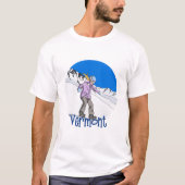 Snowboard Vermont T-shirt (Voorkant)