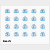 Snowboard Vierkante Sticker (Vel)