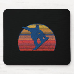 Snowboard Vintage Retro Freestyle Snowboarding Muismat