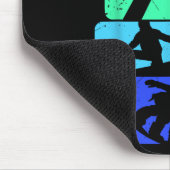 Snowboard voor snowboarder retro Mannen snowboarde Muismat (Hoek)