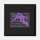 Snowboard Vrouwen Snowboarder 2 Magneet (Voorkant)