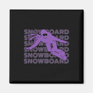 Snowboard Vrouwen Snowboarder 2 Magneet