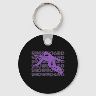 Snowboard Vrouwen Snowboarder 2 Sleutelhanger