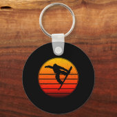Snowboard Vrouwen Snowboarder Snowboarden Mannen 1 Sleutelhanger (Voorkant)